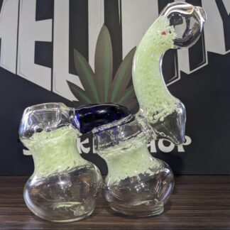 GLASS DOUBLE BUBBLER