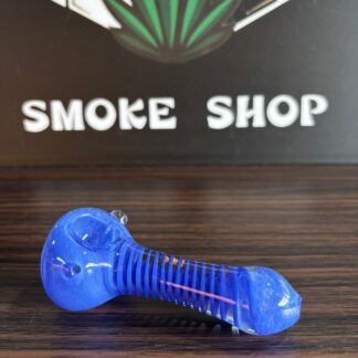 Pipa de vidrio Azul espiral